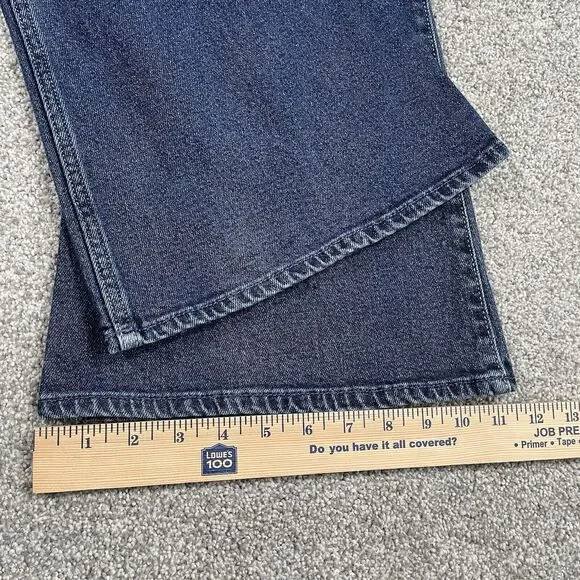 Hollister Low Rise Flare Vintage Stretch Womens Jeans Denim Dark Wash Size 14R - Picture 8 of 9